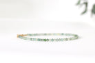 Oberia Jewelry delicate Green Amethyst bracelet, refined handmade jewelry with natural beauty
