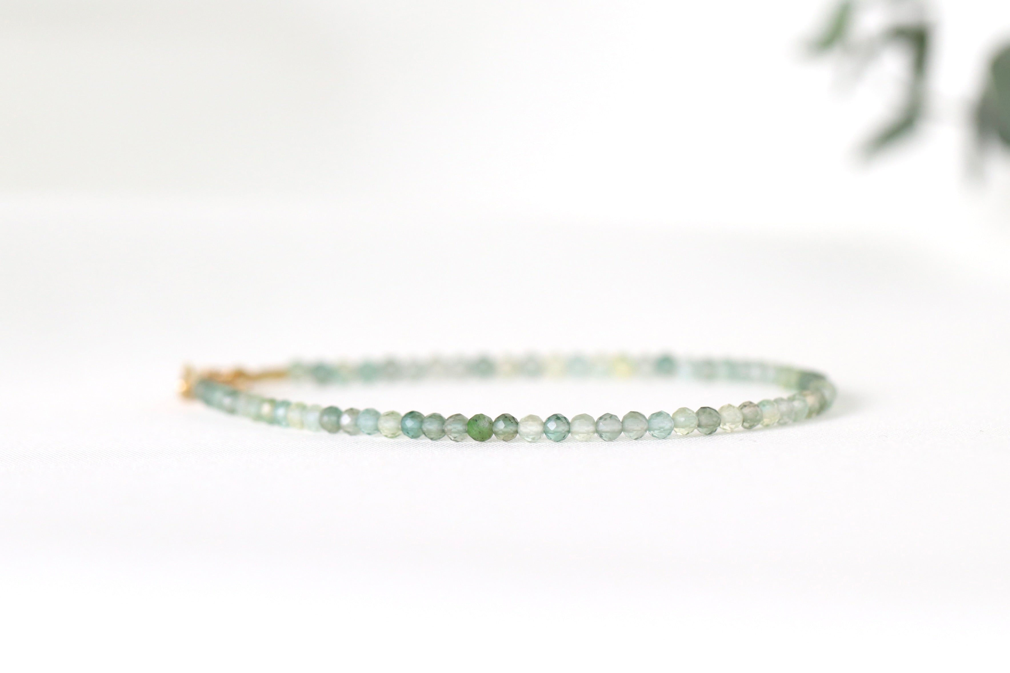 Oberia Jewelry delicate Green Amethyst bracelet, refined handmade jewelry with natural beauty