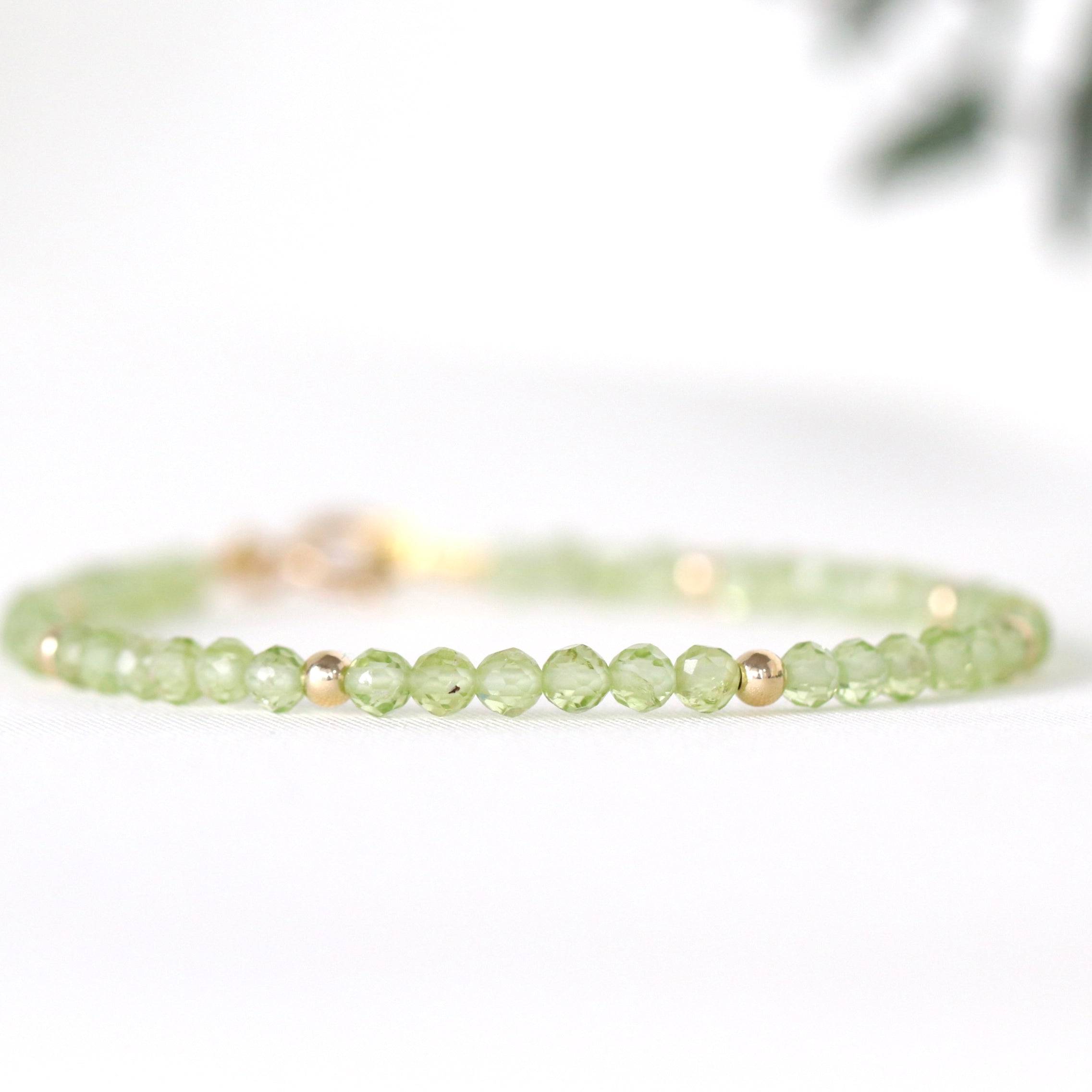 Oberia Jewelry Peridot 3mm bracelet