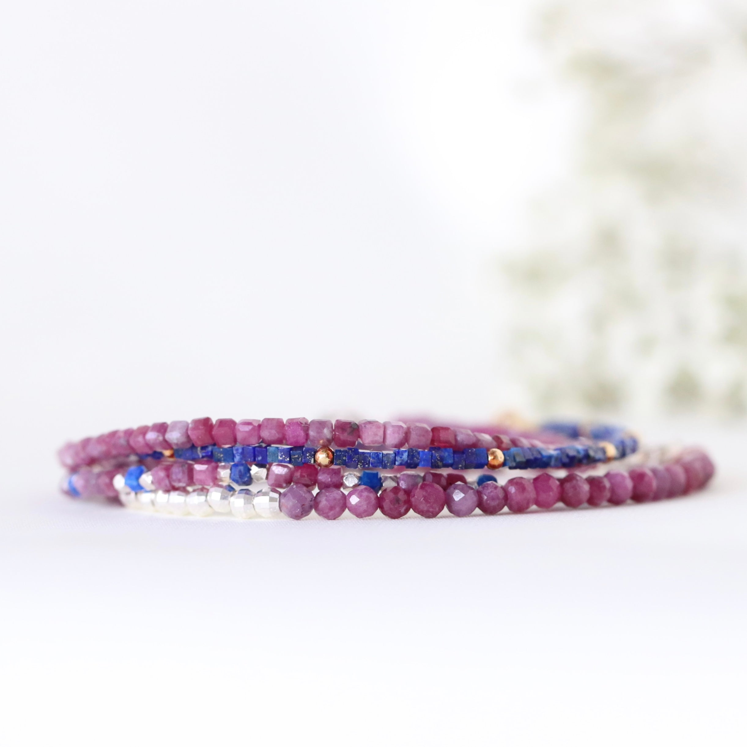 Oberia Jewelry delicate Ruby bracelet