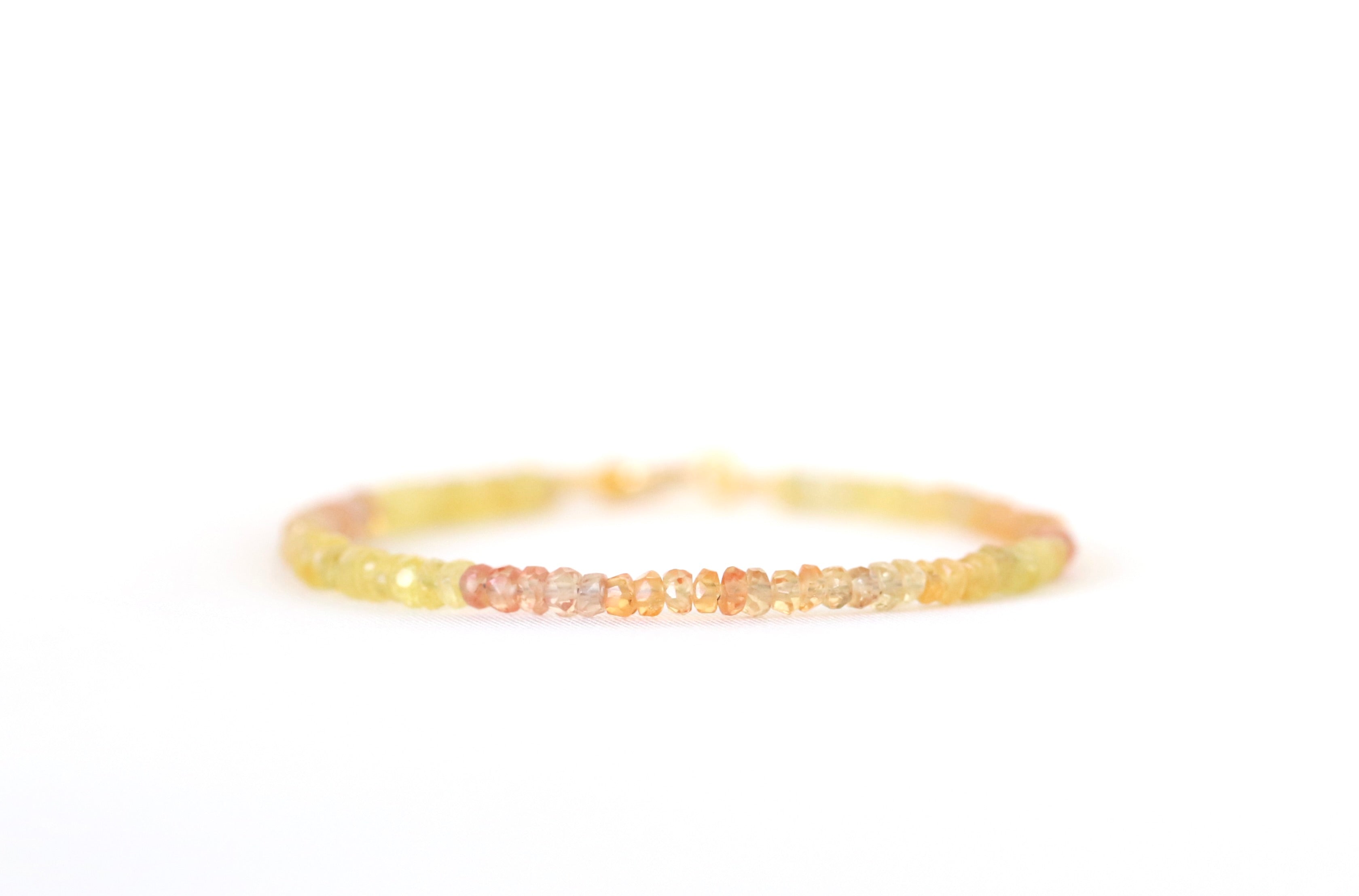 Oberia Jewelry Yellow Orange Sapphire bracelet