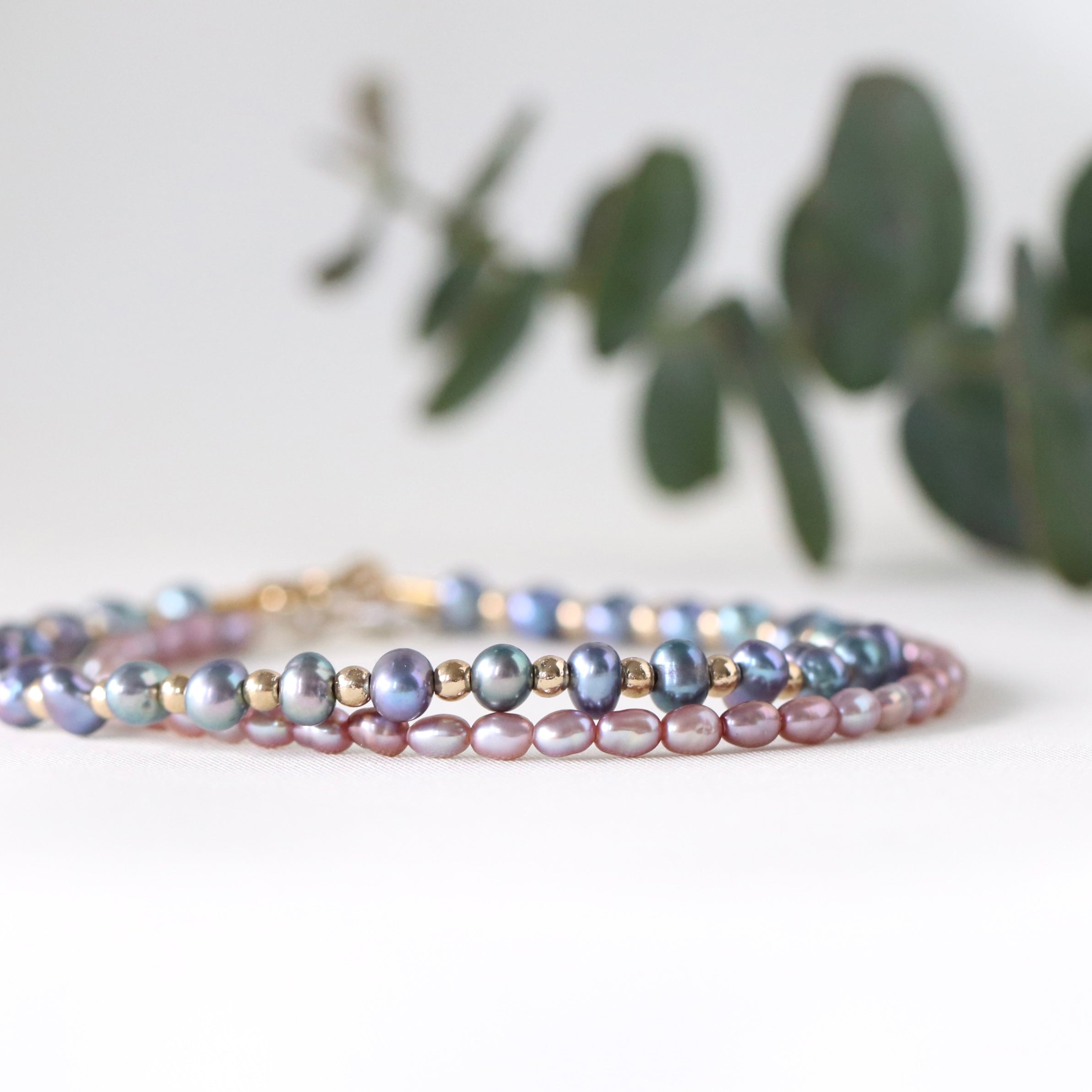 Oberia Jewelry Rice Pink Pearl bracelet