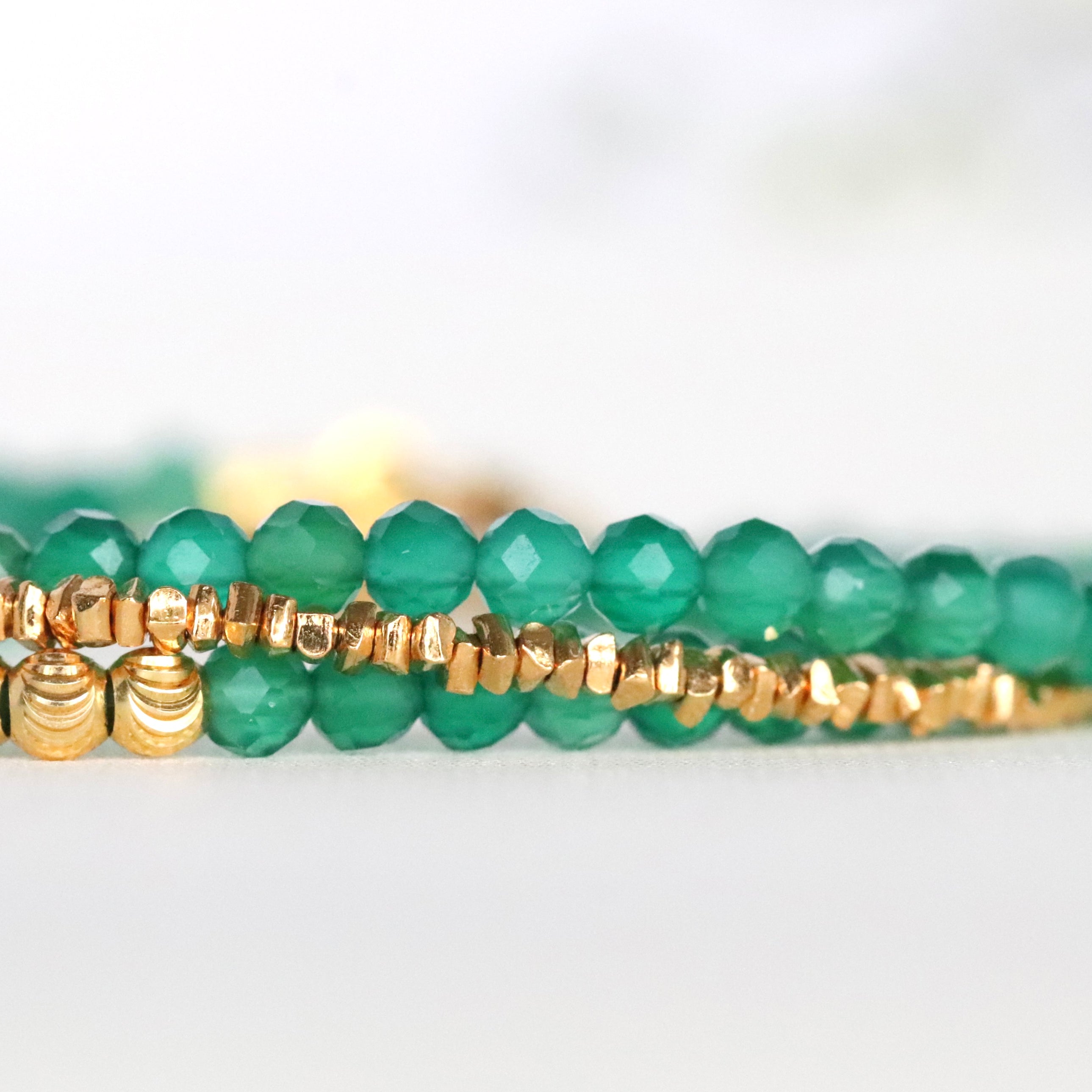 Oberia Jewelry thin 24k gold Karen Hill Tribe bracelet