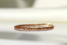 Spessartine Garnet bracelet with 2mm cube beads
