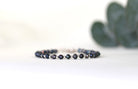 Tahitian Black Pearl bracelet with silver beads