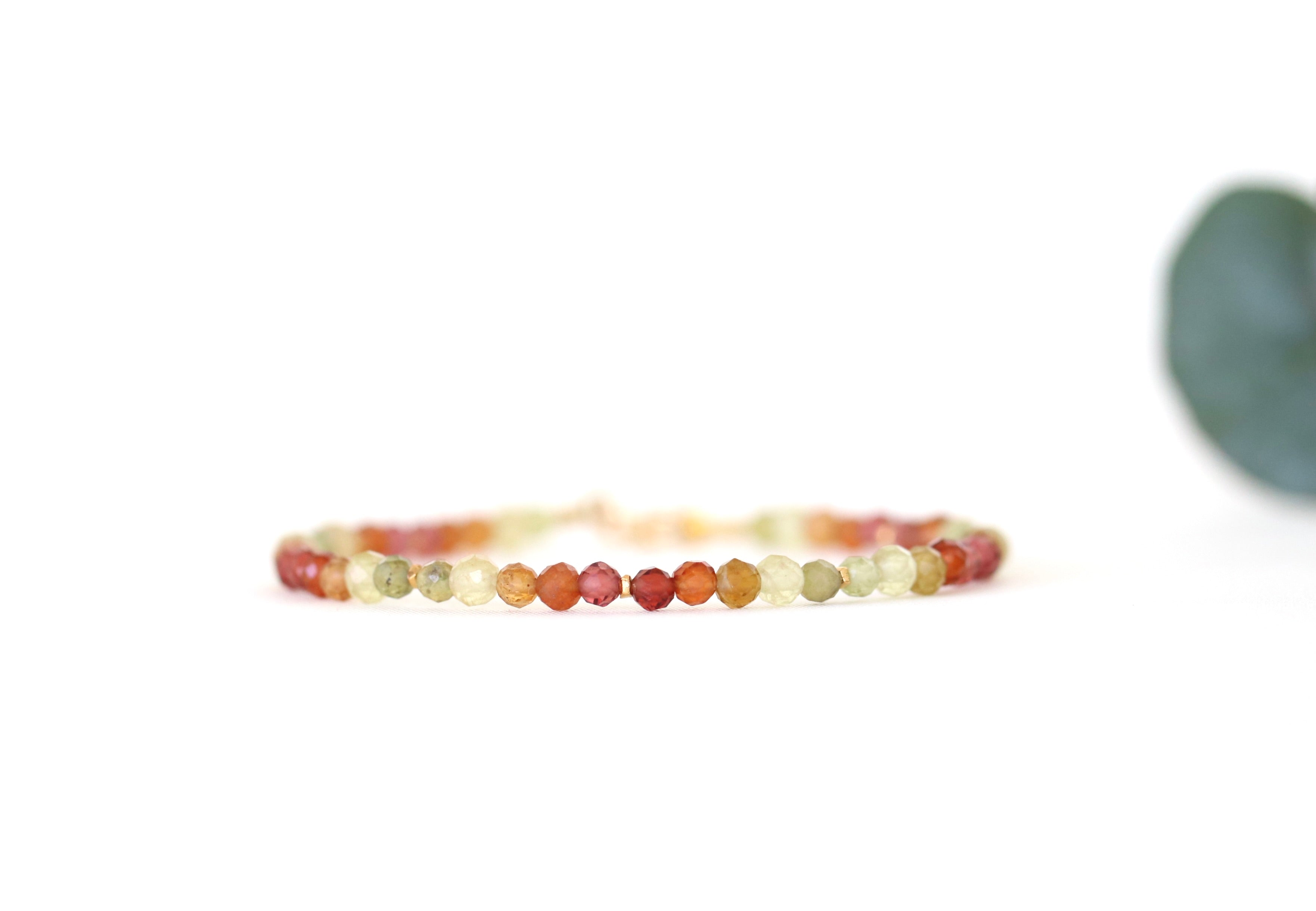 Yellow Apatite bracelet with multi-gem accents
