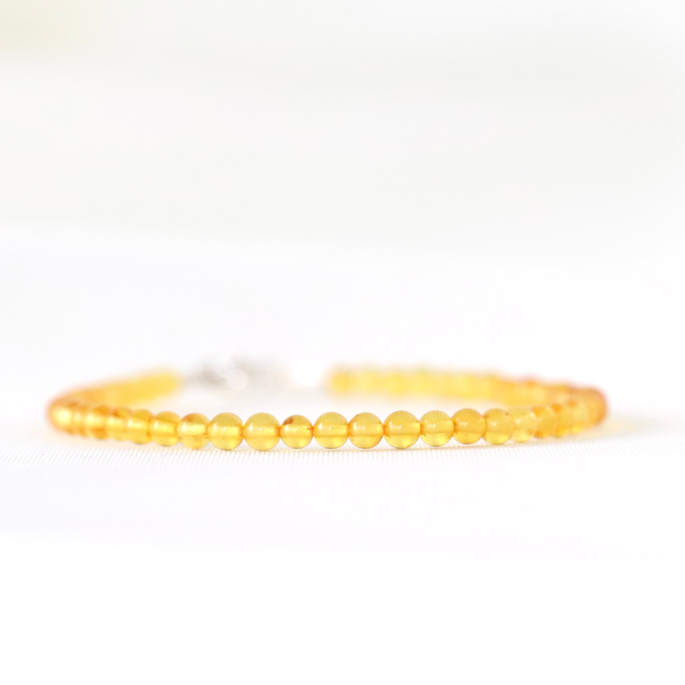 Yellow Baltic Amber bracelet by Oberia Jewelry