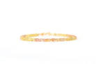 Yellow Orange Sapphire bracelet by Oberia Jewelry
