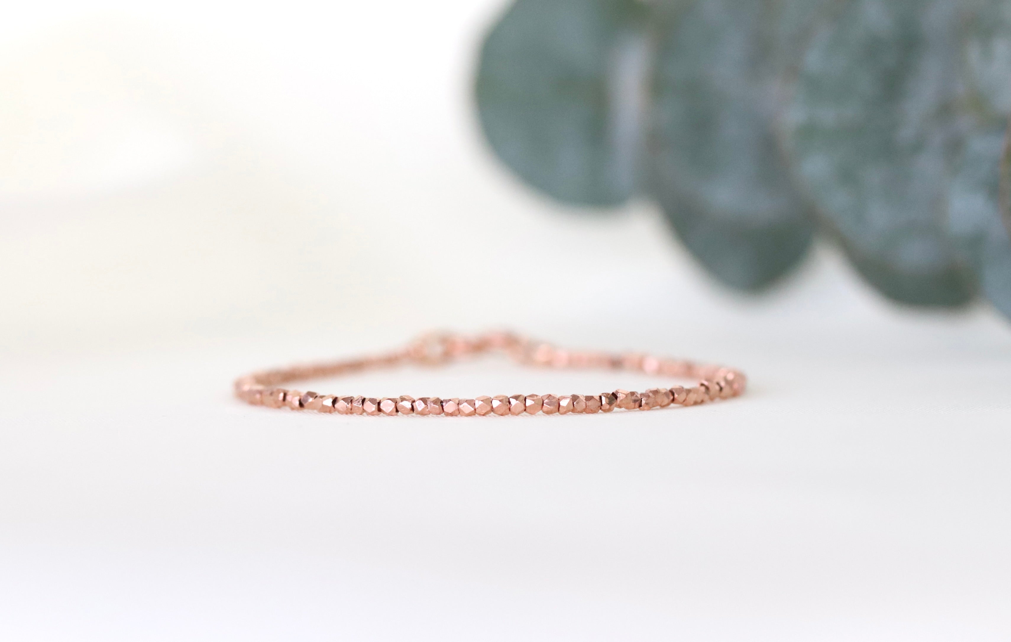 24k Rose Gold Vermeil Karen Hill Tribe bead bracelet