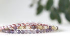 Unique handmade Iolite bracelet, gemstone gift for birthdays and holidays