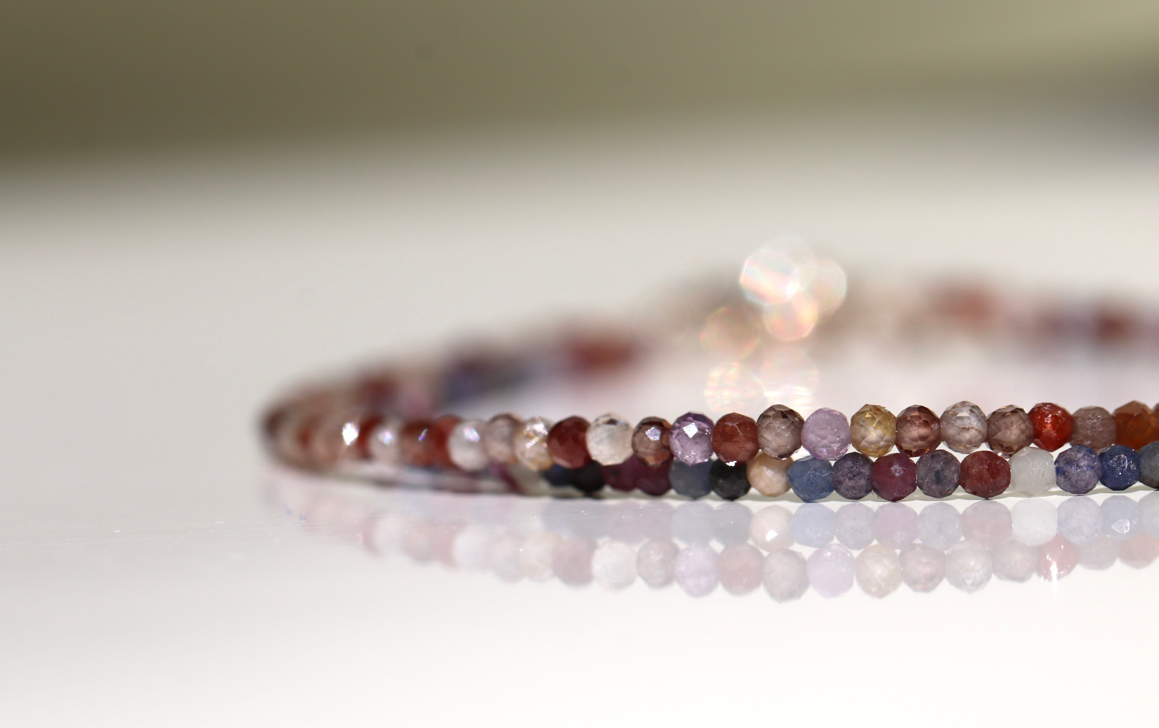 Sparkling natural brown zircon bracelet for women, timeless gemstone jewelry