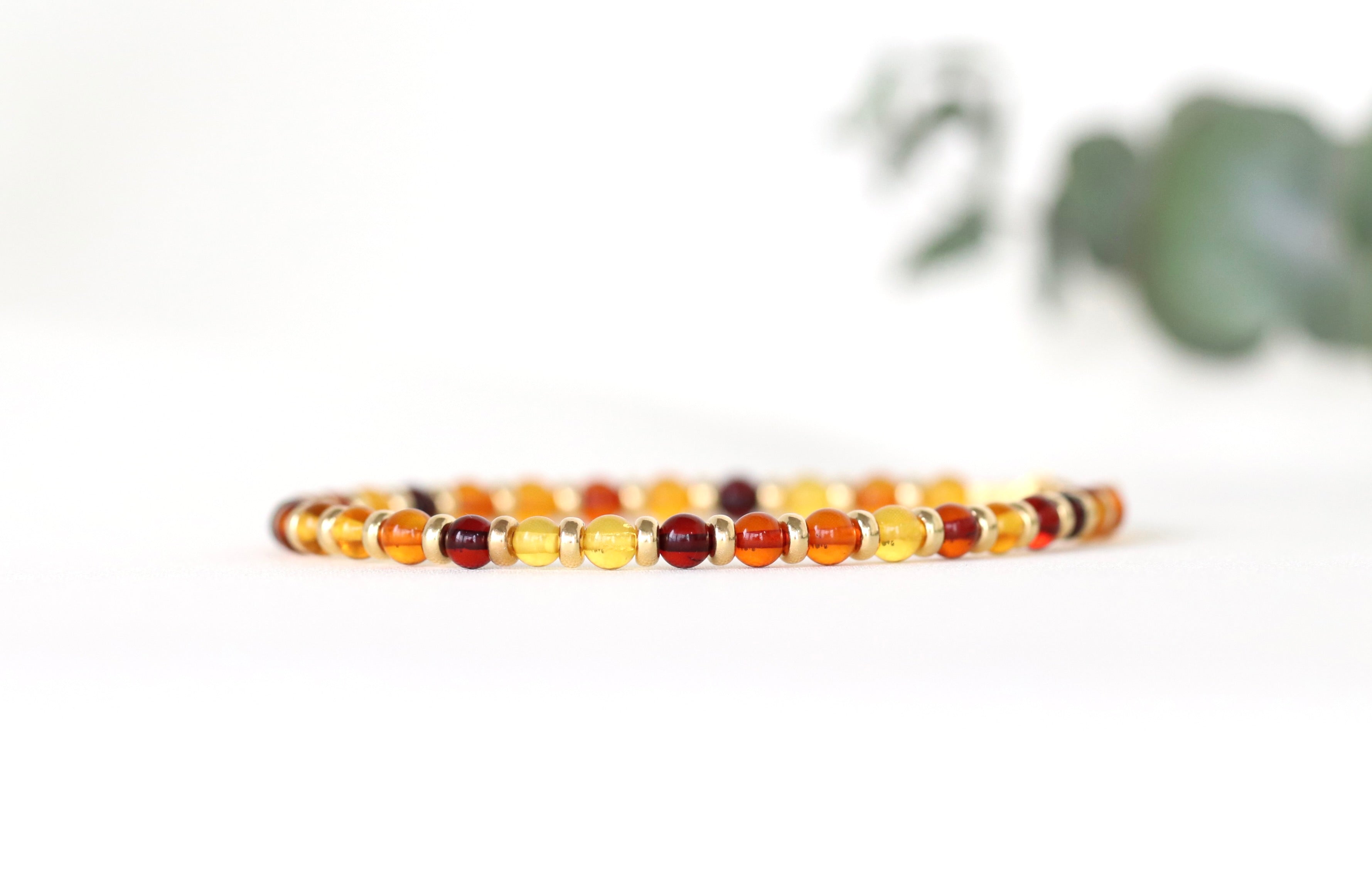 Baltic Amber adjustable bracelet by Oberia Jewelry