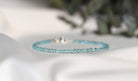 Dainty handmade Blue Apatite bracelet