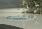 Dainty handmade Blue Topaz bracelet