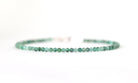 Dainty handmade Colombian Emerald bracelet