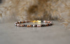 Dainty handmade Petrified Wood bracelet