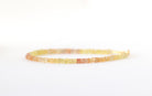 Dainty handmade Yellow Orange Sapphire bracelet