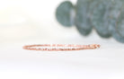 Dainty Karen Hill Tribe bead bracelet featuring 24k Rose Gold Vermeil accents