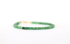 Dainty Tsavorite bracelet, elegant handcrafted design with natural green gemstones