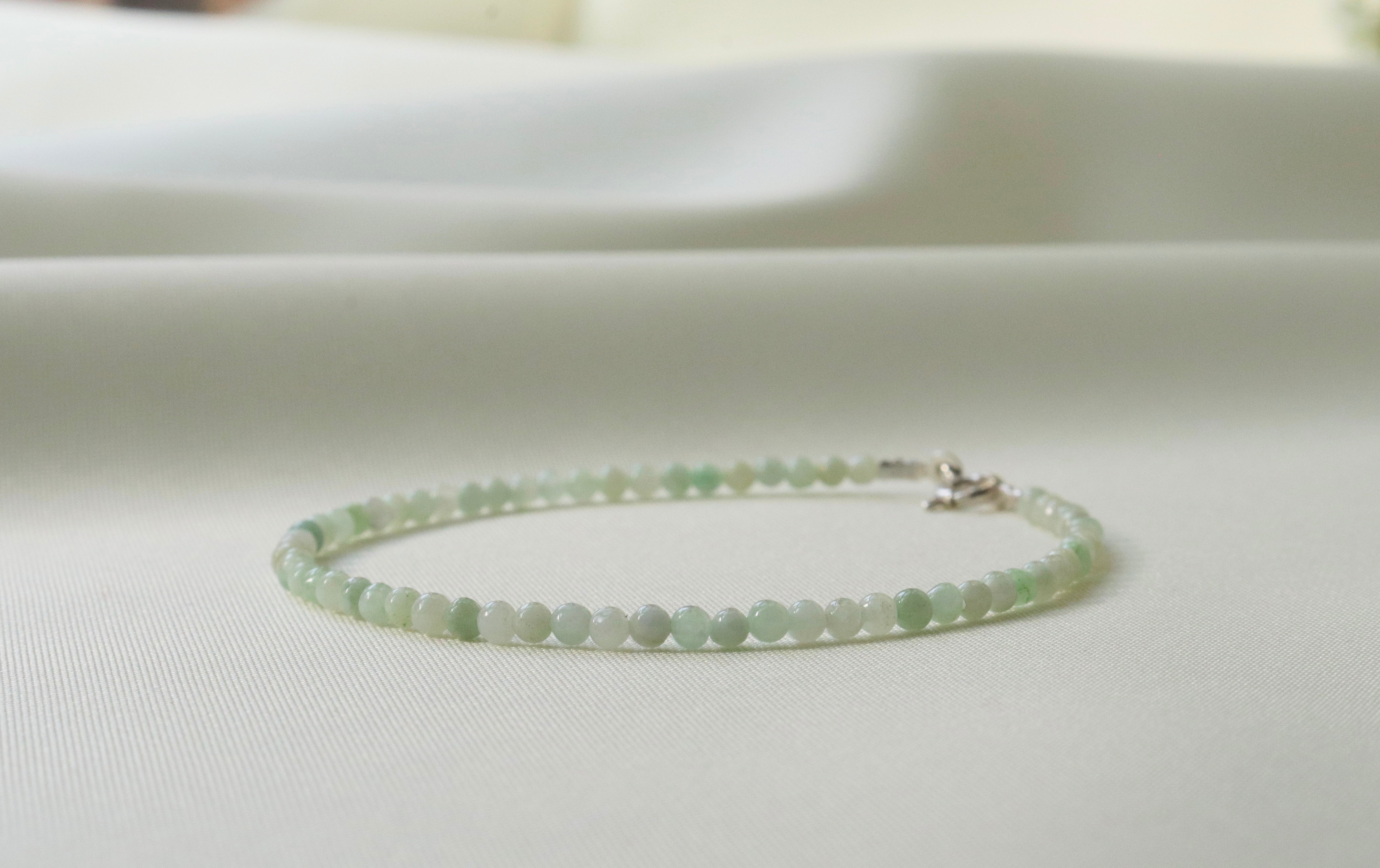 Delicate Burma Jade Bracelet — Oberia Jewelry