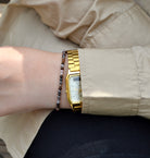 Delicate Petrified Wood bracelet by Oberia