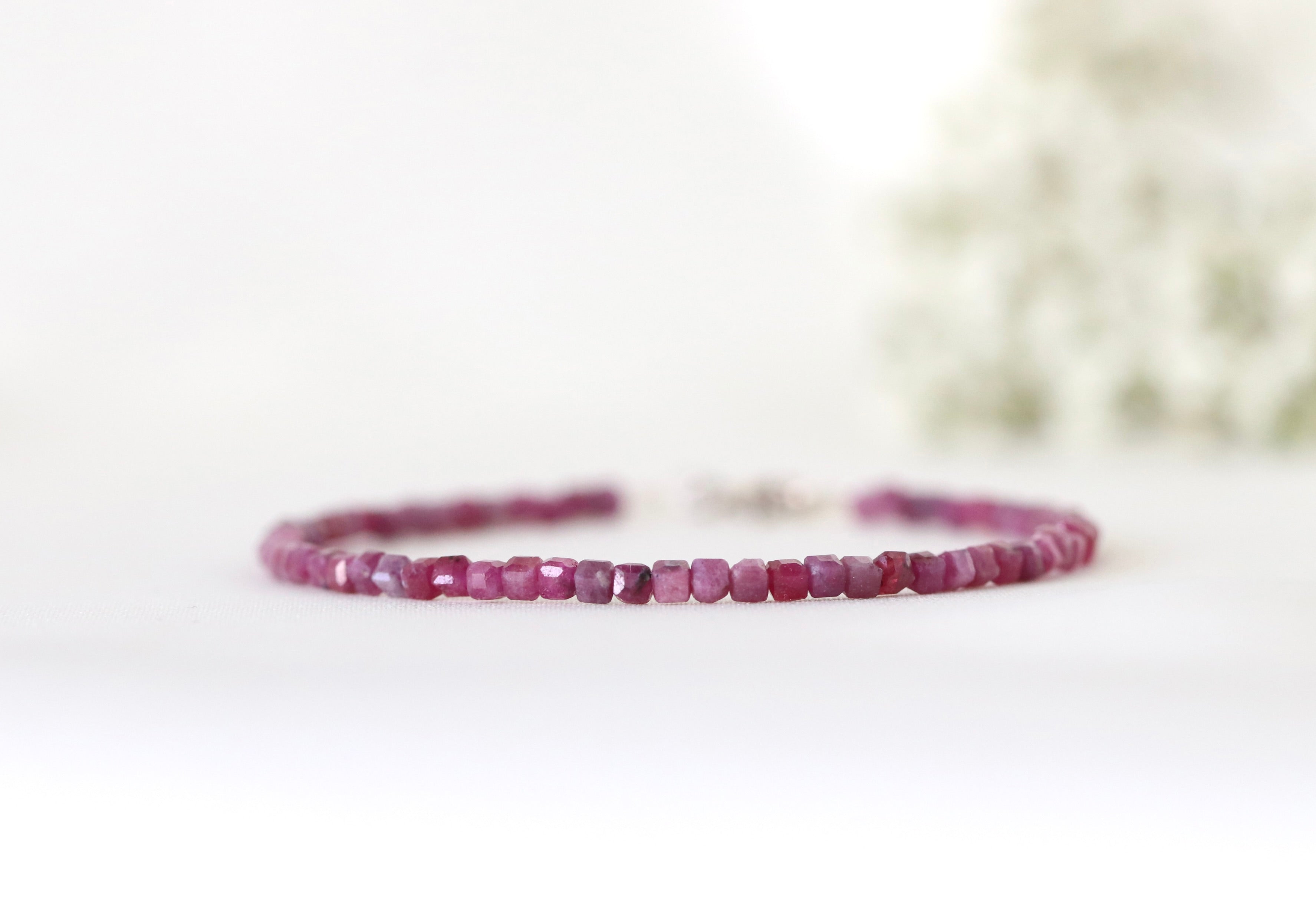 Delicate Ruby bracelet by Oberia Jewelry