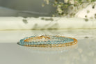 Elegant Blue Topaz bracelet, handmade jewelry |