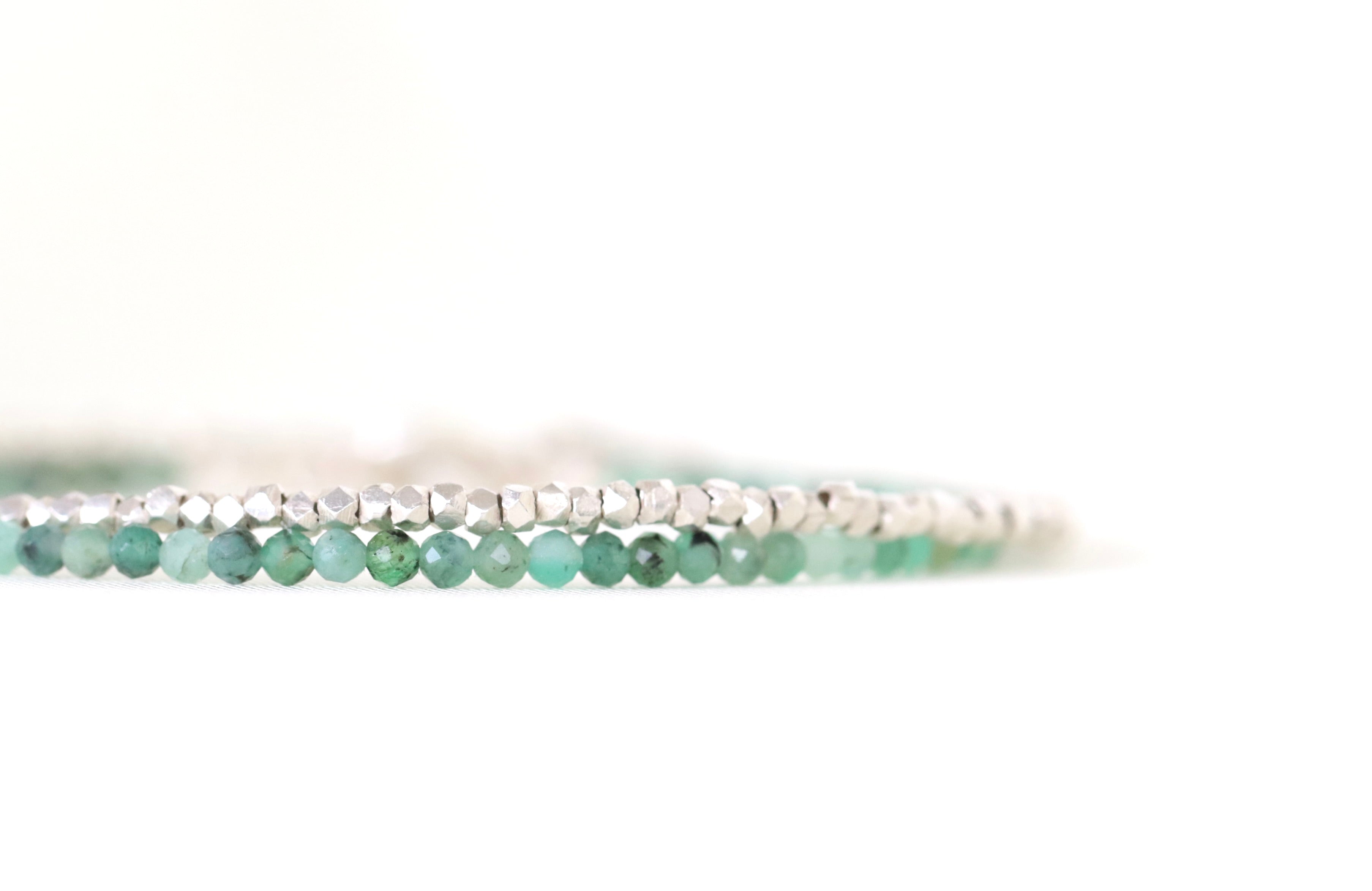 Elegant handcrafted Colombian Emerald bracelet