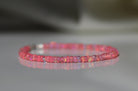 Elegant Fire Pink Opal bracelet by Oberia Jewelry