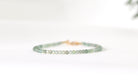 Elegant Green Amethyst bracelet, timeless handmade design