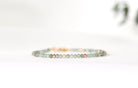 Elegant Green Amethyst and rose gold bracelet by Oberia