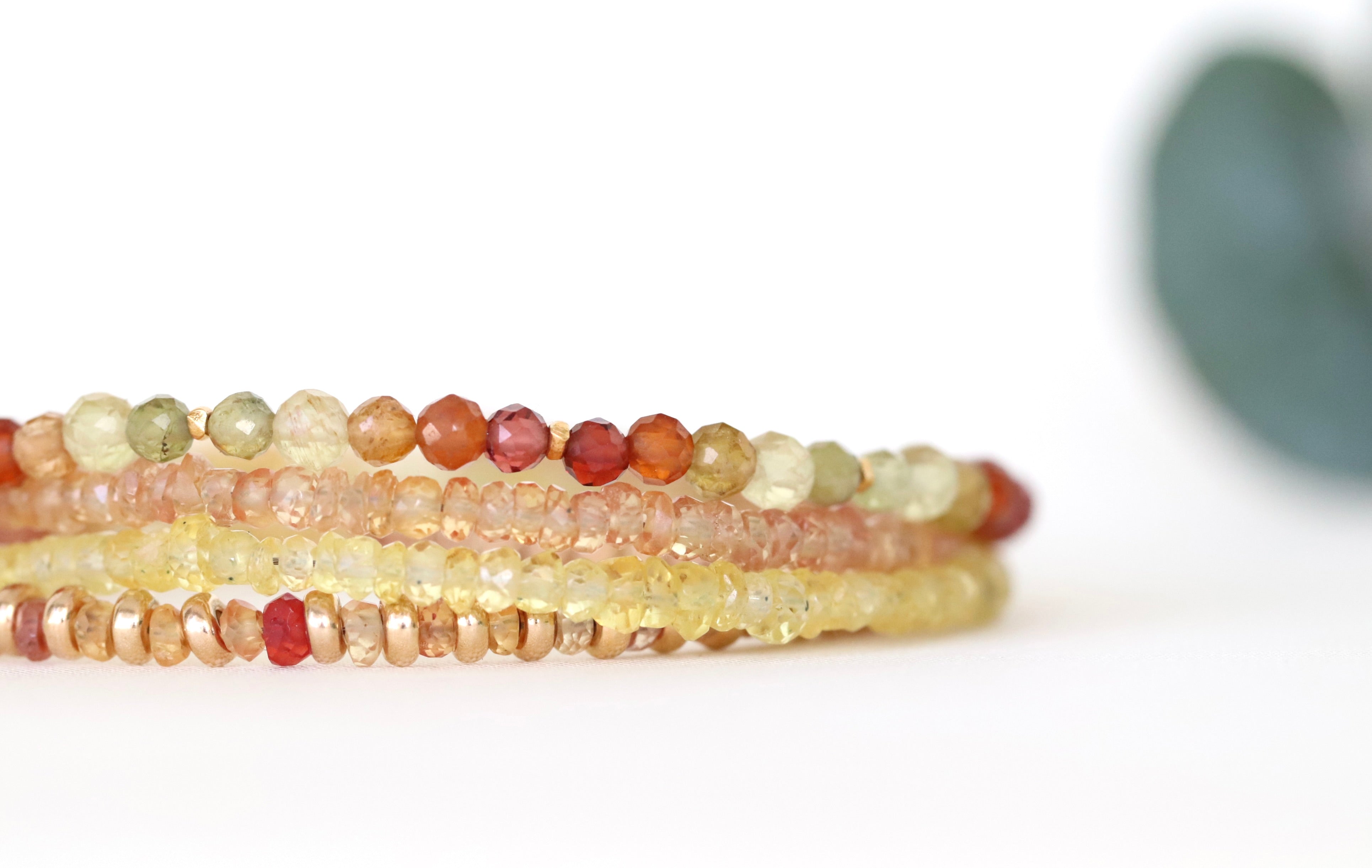 Elegant multi-gem Yellow Apatite bracelet