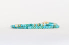 Elegant Natural Turquoise bracelet with silver accents