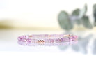 Elegant Pink Amethyst bracelet with rose gold filled beads, refined handmade jewelry by Oberia