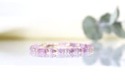 Elegant Pink Amethyst bracelet with rose gold accents