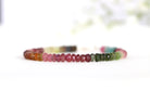Elegant Watermelon Tourmaline bracelet, handcrafted