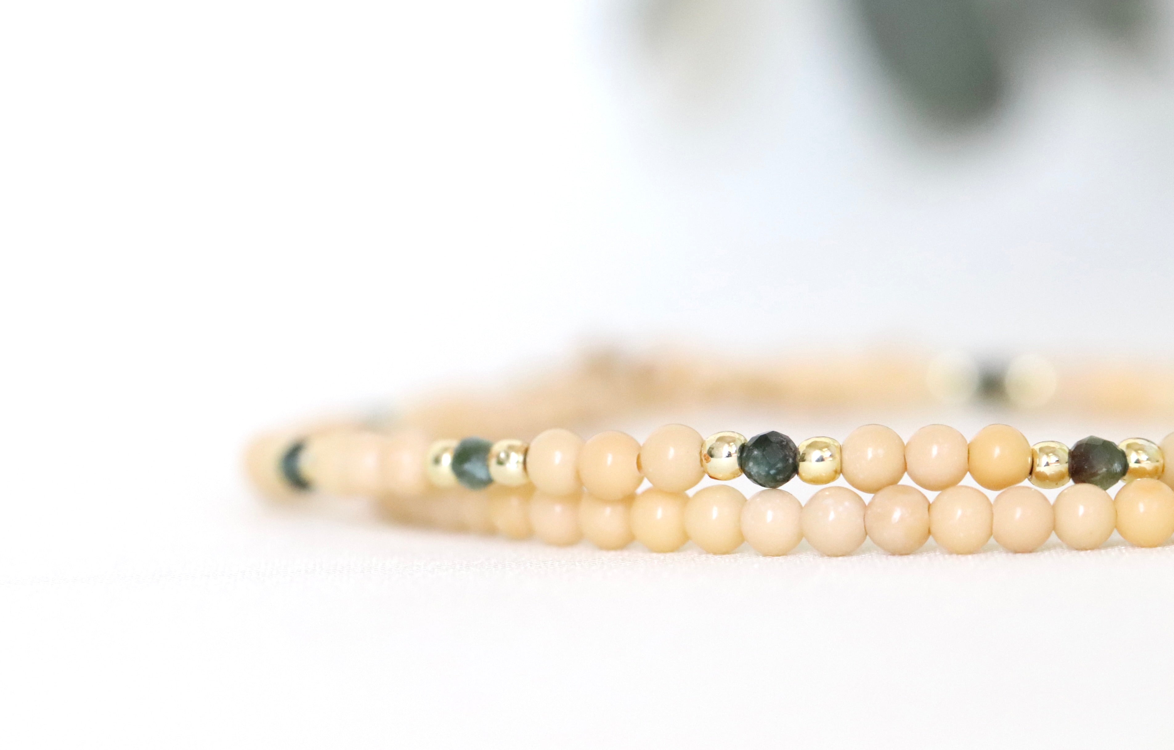 Elegant Yellow Jade bracelet, handmade jewelry