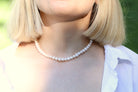 Freshwater Pearl necklace 8mm with silver clasp