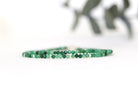 Handmade African Jade bracelet with sterling silver beads, elegant minimalist jewelry by Oberia Jewelry