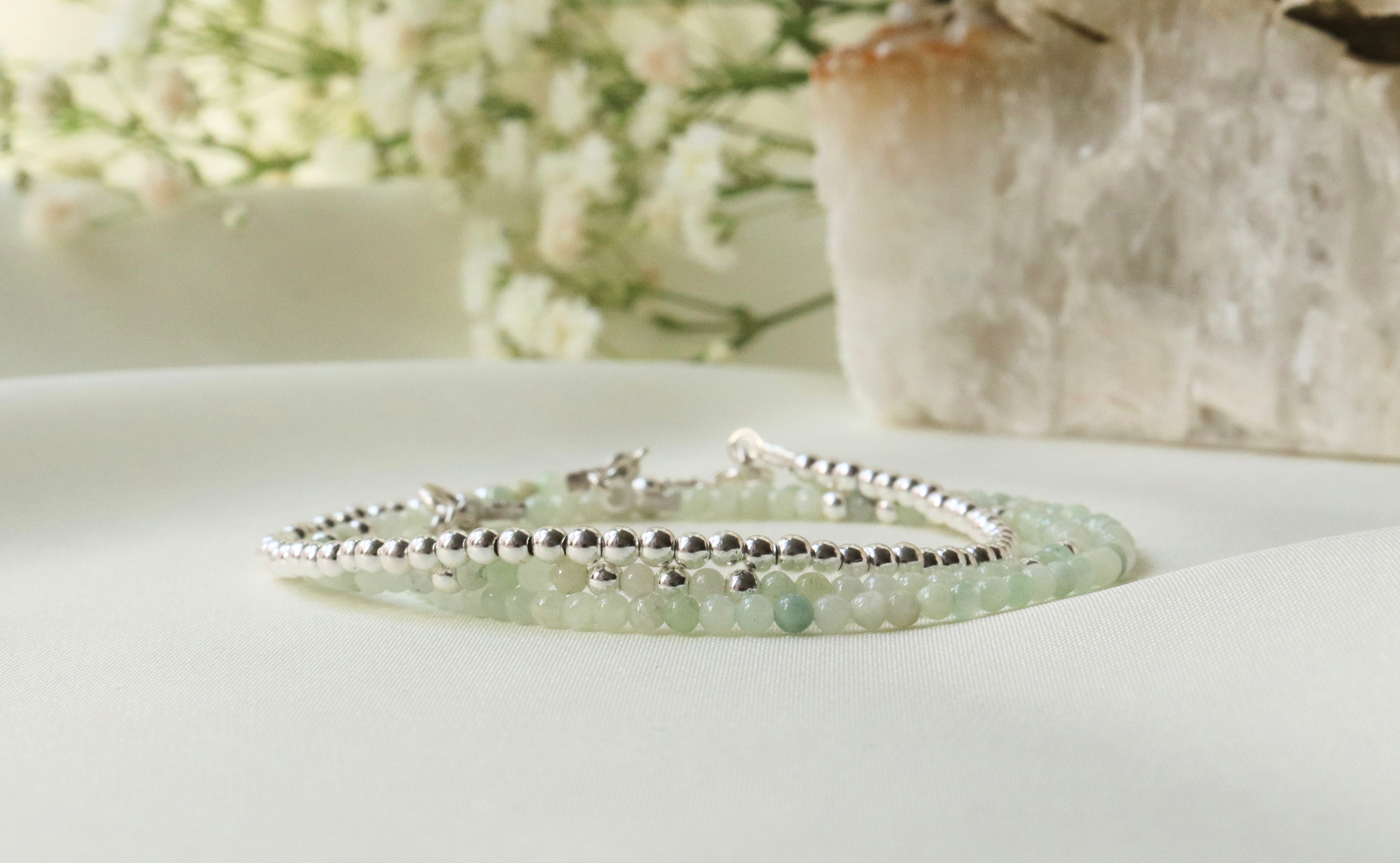 Handmade Burma Jade Bracelet — elegant Oberia Jewelry piece