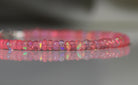 Handmade Fire Pink Opal bracelet, minimalist jewelry