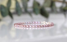 Handmade Rice Pink Pearl bracelet with silver