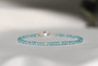 High clarity Blue Apatite bracelet by Oberia Jewelry
