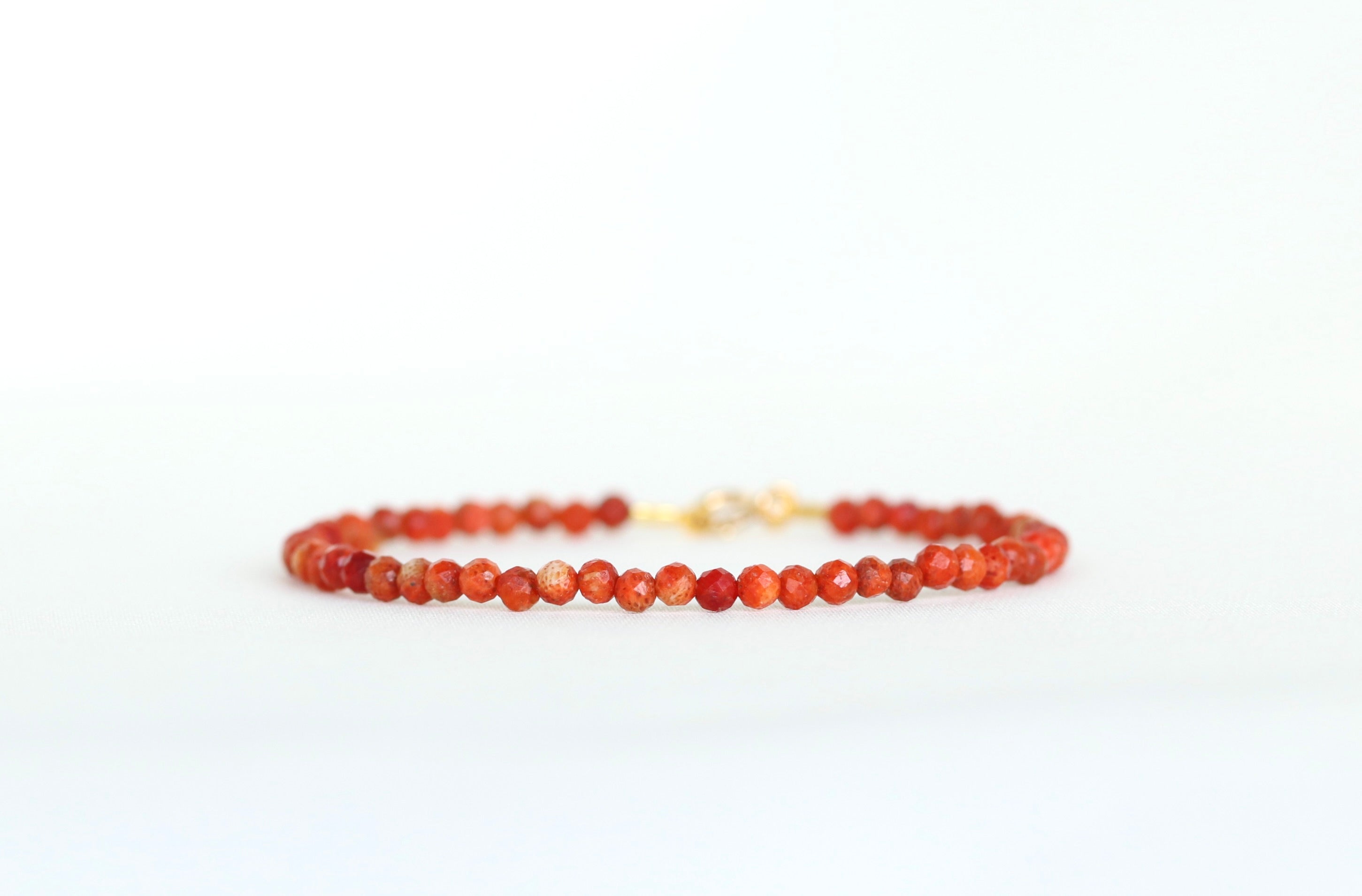Italian Red Coral 3mm bracelet