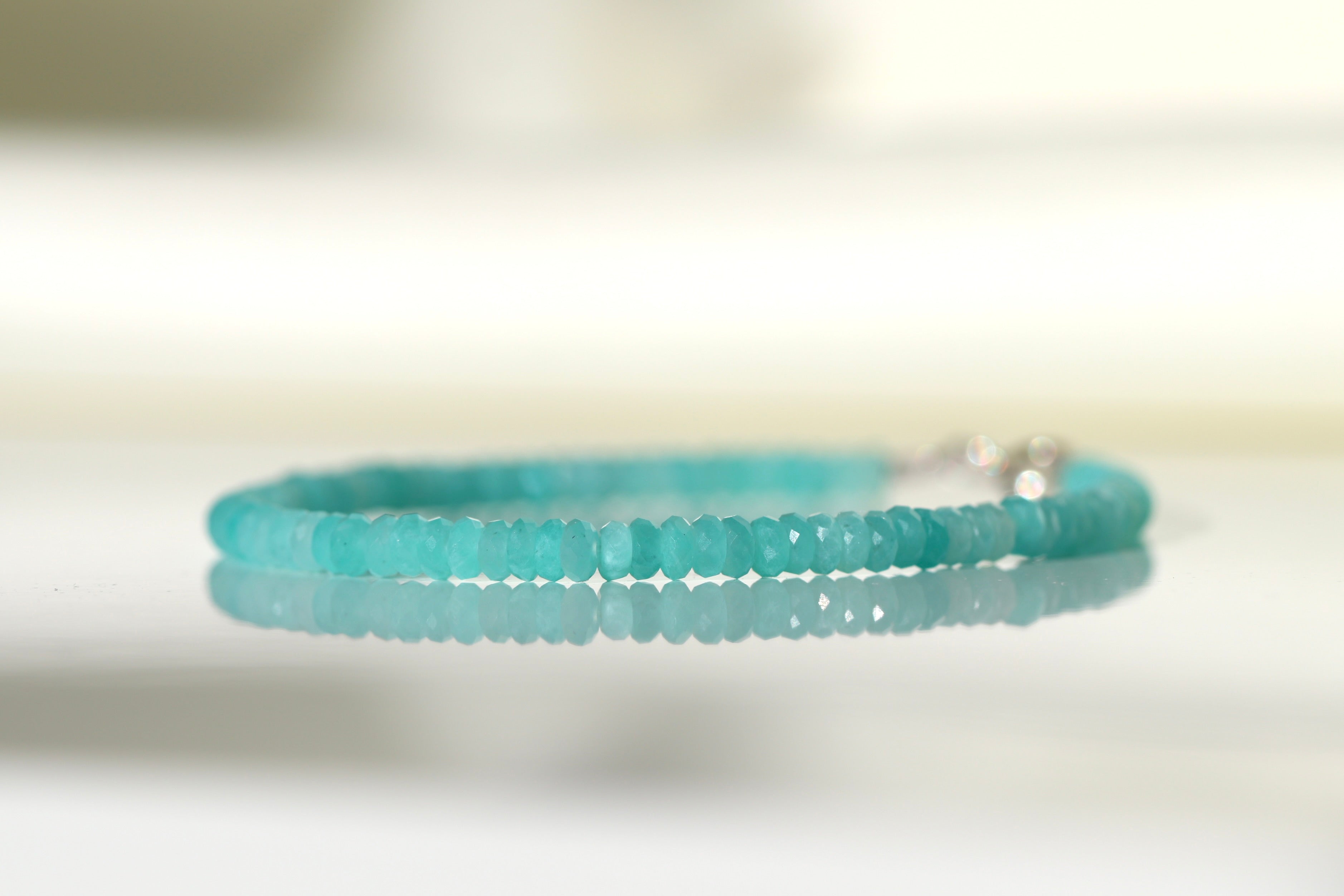 Minimalist Amazonite bracelet, timeless design