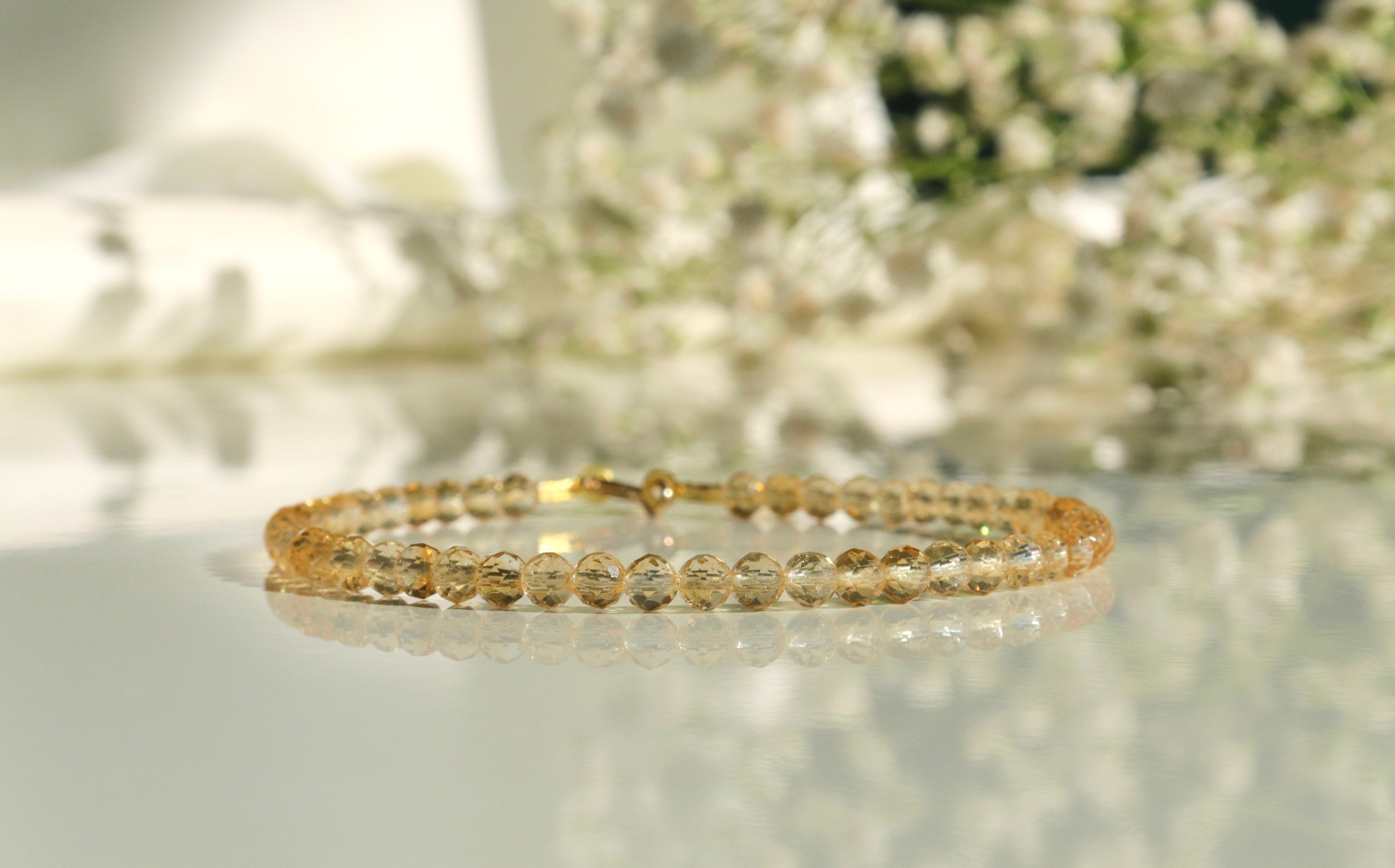 Minimalist Citrine bracelet, timeless design
