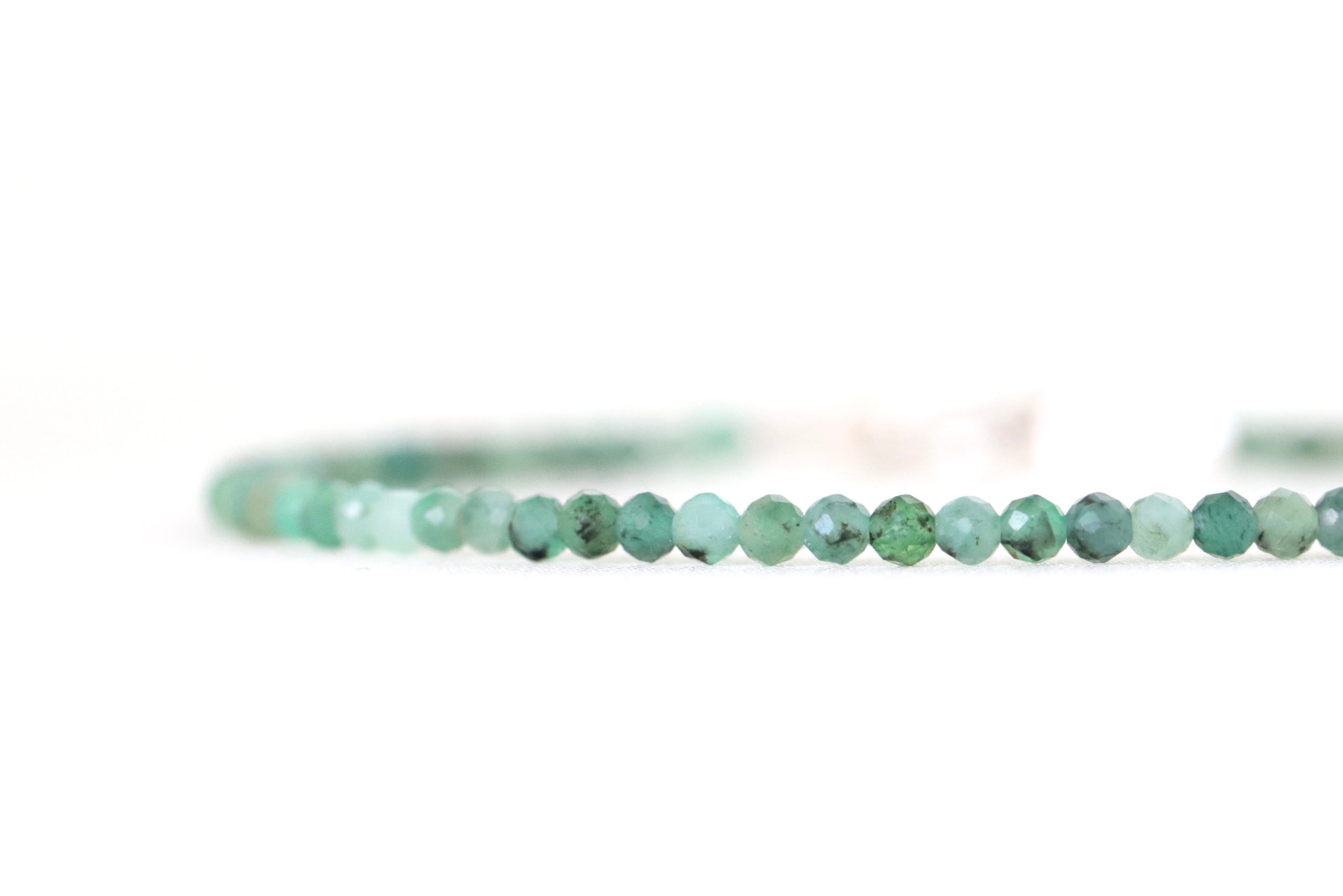 Minimalist Colombian Emerald bracelet, elegant design |