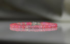 Minimalist Fire Pink Opal bracelet, timeless handmade design
