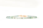 Minimalist Green Amethyst bracelet 3mm, handmade by Oberia Jewelry with elegant timeless design