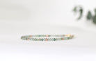 Minimalist Green Amethyst bracelet, handmade jewelry